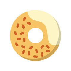 Fototapeta premium Donut , Bakery flat icon.