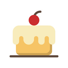 Cake , Bakery flat icon.