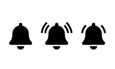 Bells vector icons set. Bell notification symbol isolated. Vector illustration EPS 10