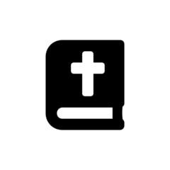 Bible vector icon. Holy Bible book symbol isolated. Vector illustration EPS 10