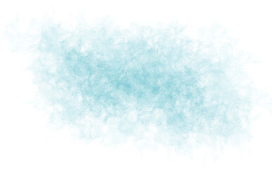 Abstract blue watercolor spot on a white background
