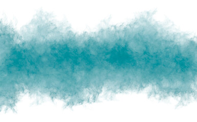 Abstract blue watercolor spot on a white background