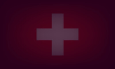 Switzerland flag dark background. Switzerland national flag Vector illustration EPS 10