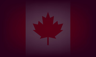 Canada flag dark background. Canada national flag Vector illustration EPS 10