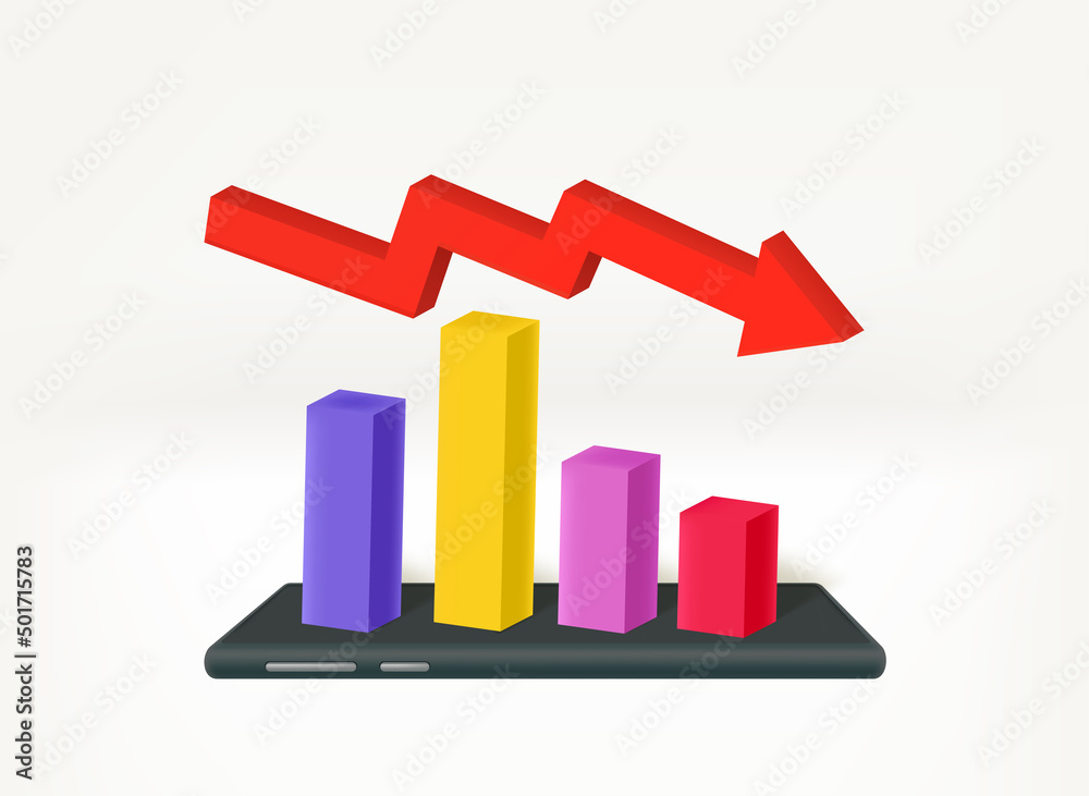 Poster making business via internet exchange. 3d vector illustration