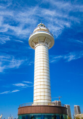 Fototapeta na wymiar Rizhao Seaside Lighthouse, Shandong Province, China 