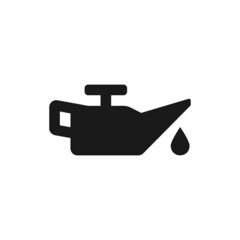 Engine oil vector icon. Car machine oil symbol isolated. Vector illustration EPS 10