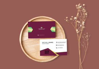 Business card mockup design 
