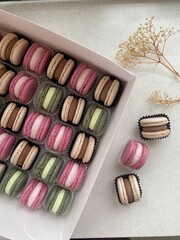 macaroons in a box