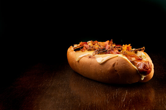 Free Stock Photo of A variety of gourmet hot dogs in a row