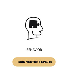 behavior icons  symbol vector elements for infographic web