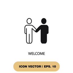 welcome icons  symbol vector elements for infographic web