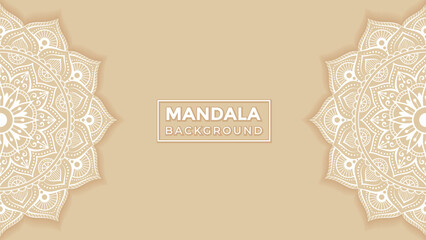 Mandala background design with Dreamy gradient wallpaper mandala pattern