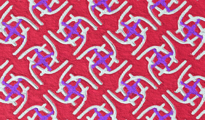 digital paint art of colorful paper-mache style abstract background with paper rough texture