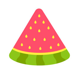 Watermelon slice icon. Vector illustration