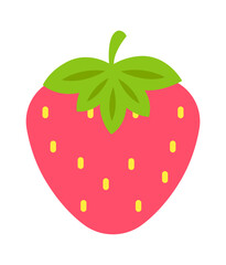 Strawberry fruit icon. Vector illustration