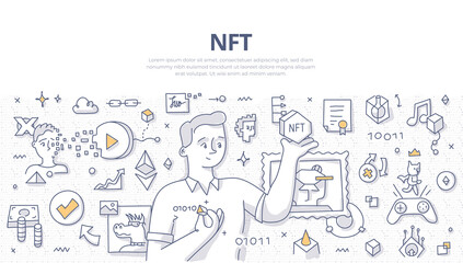 NFT Doodle Banner