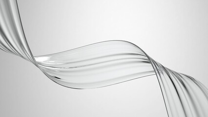 Drops of helix water form a transparent dynamic structure