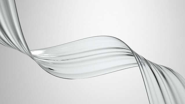 Drops of helix water form a transparent dynamic structure