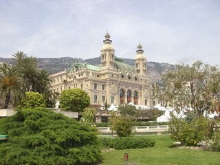 Fototapeta na wymiar Monaco Monte Carlo Casino Mittelmeer