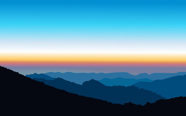 Fototapeta premium Montain Background Vector