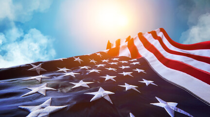 US American flag - obrazy, fototapety, plakaty