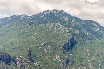 Mount Meteora near the Greek city of Kalambaka, in western Thessaly. View of Mount Meteor near the city of Kalambaka, in western Thessaly, Greece. 
