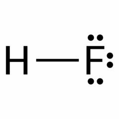 covalent bond of hydrogen fluoride