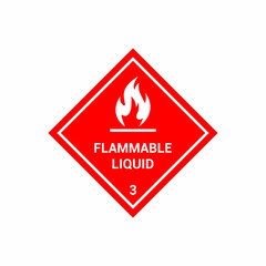 Flammable Liquid Symbol Sign. vector illustration