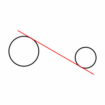 common external tangent of two circles