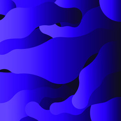 Fototapeta na wymiar Abstract Liquid Wavy Dark Purple Background