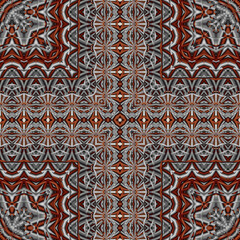 3d effect - abstract kaleidoscopic  geometric fractal pattern 