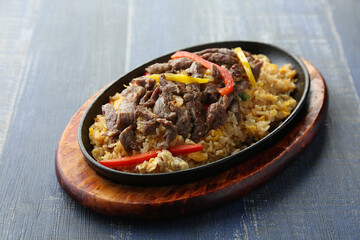 Hot Pan beef fried rice
