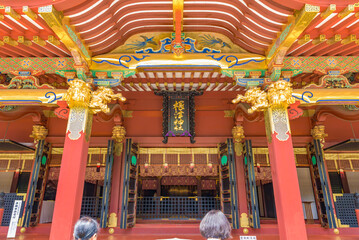 重要文化財　根津神社（ねずじんじゃ）　拝殿　東京都文京区根津一丁目