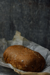 delicious and healthy homemade whole grain bread with honey
