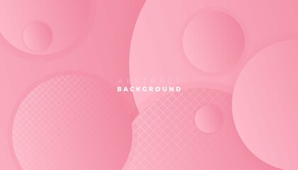 Abstract 3d circle style background with realistic pink colour 