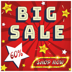 big sale background stars