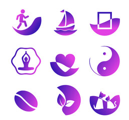Highlights. Lifestyle Sumblols, Icons for Social Networks