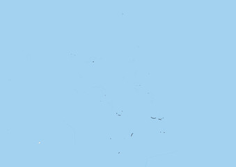 High detailed vector Marshall Islands physical map, topographic map of Marshall Islands on white with rivers, lakes and neighbouring countries. Vector map suitable for large prints and editing.