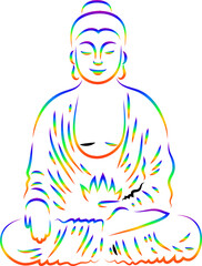 Rainbow Buddha