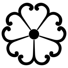 家紋です。鐶（かん）桜といいます。