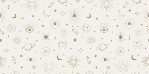 Mystical esoteric background, astrology wallpaper.