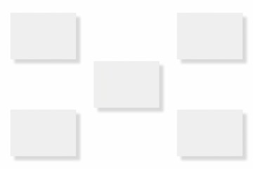 Blank paper illustration for mockup. Flyer or poster. 3D Rendering.