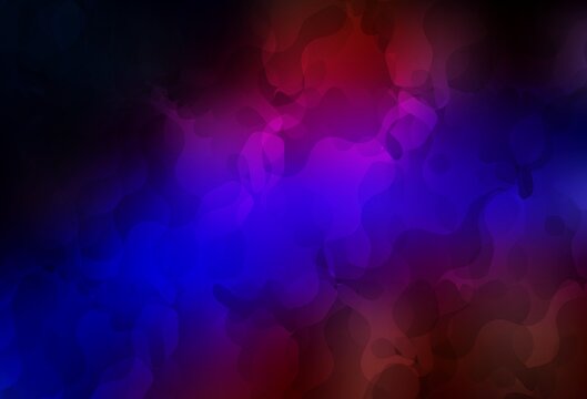 Dark Blue, Red vector texture with abstract forms. © smaria2015