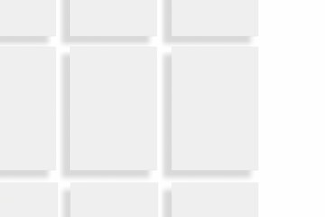 Blank paper illustration for mockup. Flyer or poster. 3D Rendering.