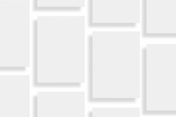 Blank paper illustration for mockup. Flyer or poster. 3D Rendering.