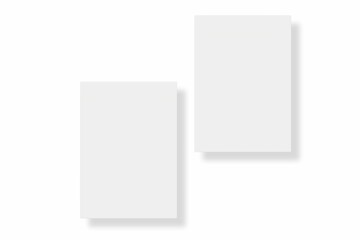 Blank paper illustration for mockup. Flyer or poster. 3D Rendering.