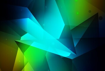 Fototapeta premium Dark Blue, Yellow vector Abstract illustration with colored bubbles in nature style.