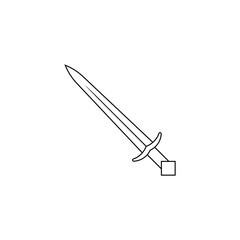 Sword icon vector set. saber illustration sign collection. weapon symbol. steel logo.