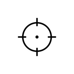 Target Icon Isolated on White  Artboard